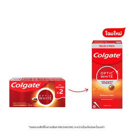 คอลเกต ยาสีฟัน อ๊อฟติคไวท์ สูตรโวลคานิค มิเนอรัล 100 กรัม (แพ็กคู่) - Colgate, ผลิตภัณฑ์ดูแลช่องปากและฟัน