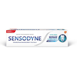 เซ็นโซดายน์ ยาสีฟันรีแพร์แอนด์โพรเทคท์ เอ็กซ์ตร้าเฟรช 100 กรัม - SENSODYNE, ผลิตภัณฑ์ดูแลช่องปากและฟัน