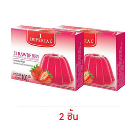 อิมพีเรียล วุ้นเจลาติน รสสตรอเบอร์รี่ 100 กรัม - อิมพีเรียล, ผงทำขนมหวานสำเร็จรูป