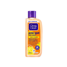 คลีน & เคลียร์ แอคเน่ สปอต เฟส วอช วิตามินซี 100 มล. - Clean & Clear, ทำความสะอาดผิวหน้า