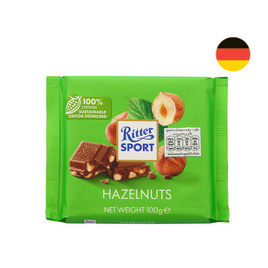 ริตเทอร์สปอร์ต ช็อกโกแลตนมผสมเฮเซลนัท 100 กรัม - Ritter Sport, Ritter Sport