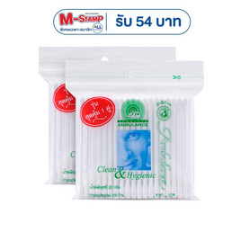 รถพยาบาล สำลีก้าน 100 ก้าน รุ่นสุดคุ้ม แพ็กคู่ (แพ็ก 12 คู่ 24 ห่อ) - Ambulance, อุปกรณ์เครื่องใช้ในครัวเรือน