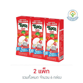 ทิปโก้ น้ำแอปเปิ้ลผสมน้ำผลไม้รวม 100% สูตรหวานน้อย 180 มล. (แพ็ก 3 กล่อง) - Tipco, เครื่องดื่ม