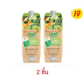 ยูนิฟ น้ำผักใบเขียวผสมผลไม้รวม 100% 1,000 มล. - Unif, ซื้อสินค้า Unif รับฟรี! กระเป๋าเวจจี้ อะ เดย์