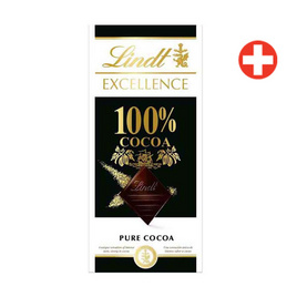 ลินด์ เอ็กเซอร์แลนซ์ ดาร์กช็อกโกแลต100% 50 กรัม - Lindt, ช็อกโกแลต