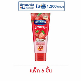 เบสท์ฟู้ดส์ แยมหลอดรสสตรอเบอร์รี่ 100 กรัม (แพ็ก 6 ชิ้น) - เบสท์ฟู้ดส์, เนย/แยม