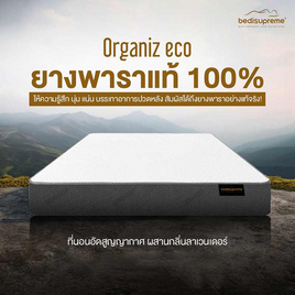 ที่นอนยางพาราแท้ 100% ธรรมชาติ HI-DENSITY ORGANIC BASE รุ่น ORGANIZ ECO หนา 10 นิ้ว - Bedisupreme, ห้องนอนและเครื่องนอน