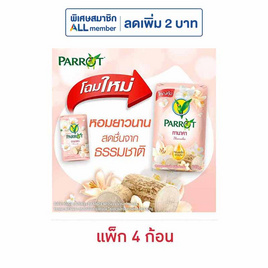 พฤกษานกแก้ว สบู่ก้อน ทานาคา 105 กรัม (แพ็ก 4 ก้อน) - Parrot, Parrot / DMP ลดสูงสุด 50% ราคาดีต่อใจ