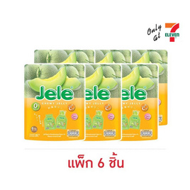 เจเล่ ชิววี่ เยลลี่ ผสมบุกกลิ่นเมลอน 108 กรัม (แพ็ก 6 ชิ้น) - Jele, เยลลี่/มาร์ชแมลโลว์