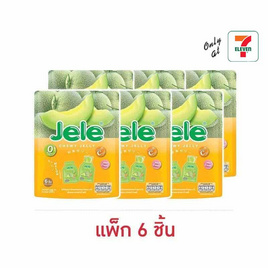 เจเล่ ชิววี่ เยลลี่ ผสมบุกกลิ่นเมลอน 108 กรัม (แพ็ก 6 ชิ้น) - Jele, เจเล่ชิววี่