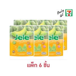 เจเล่ ชิววี่ เยลลี่ ผสมบุกกลิ่นเมลอน 108 กรัม (แพ็ก 6 ชิ้น) - Jele, เยลลี่/มาร์ชแมลโลว์