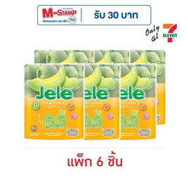 เจเล่ ชิววี่ เยลลี่ ผสมบุกกลิ่นเมลอน 108 กรัม (แพ็ก 6 ชิ้น) - Jele, เยลลี่/มาร์ชแมลโลว์
