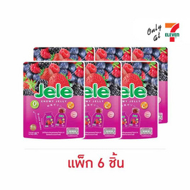 เจเล่ ชิววี่ เยลลี่ ผสมบุกกลิ่นมิกซ์เบอรี่ 108 กรัม (แพ็ก 6 ชิ้น) - Jele, เยลลี่/มาร์ชแมลโลว์