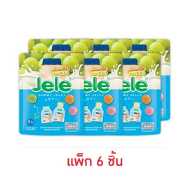 เจเล่ ชิววี่ เยลลี่ ผสมบุก กลิ่นนมเปรี้ยว 108 กรัม (แพ็ก 6 ชิ้น) - Jele, เยลลี่/มาร์ชแมลโลว์