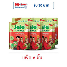 เจเล่ชิววี่ เยลลี่ผสมบุกกลิ่นฝรั่ง & มะขามพริกเกลือ 108 กรัม (แพ็ก 6 ชิ้น) - Jele, เยลลี่/มาร์ชแมลโลว์