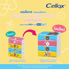 [10.10] เซลล็อกซ์ พิวริฟาย ไลน์เฟรนด์ ซอฟท์แพค 115 แผ่น แพ็ก 4 ห่อ - Cellox