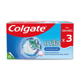 [10.10] คอลเกต ยาสีฟัน สูตรเกลือเอ็กตร้าเฟรช 150 กรัม (แพ็ก 3 หลอด) - Colgate
