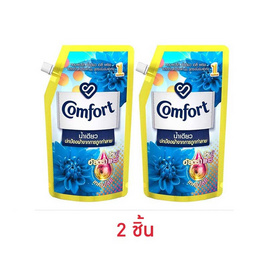 [10.10] คอมฟอร์ท น้ำยาปรับผ้านุ่ม อัลตร้าน้ำเดียว ฟ้า 500 มล. - Comfort, ผลิตภัณฑ์ทำความสะอาดผ้า