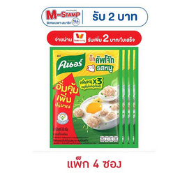 [10.10] คนอร์บิ๊กคัพโจ๊กซอง รสหมู 50 กรัม (แพ็ก 4 ซอง) - คนอร์, ซุปกึ่งสำเร็จรูป