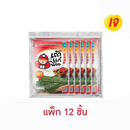 เถ้าแก่น้อย สาหร่ายทอด รสเผ็ด 10 กรัม (แพ็ก 12 ชิ้น) - เถ้าแก่น้อย, เถ้าแก่น้อย