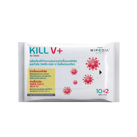 คิล วีพลัส ผ้าเปียกฆ่าเชื้อโรค 10+2 แผ่น (แพ็ก 3 ห่อ) - คิล วีพลัส, กระดาษเปียกและผ้าเย็น