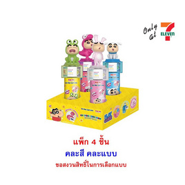 โอเค ลูกอมกลิ่นผลไม้ชินจังสติ๊กเกอร์ทิวบ์ คละแบบ 10 กรัม (แพ็ก 4 ชิ้น) - โอเค, ลูกอม
