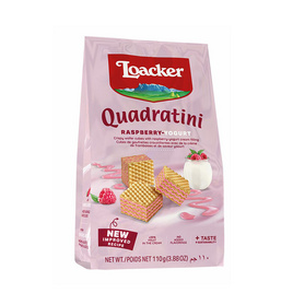 ล็อคเกอร์ เวเฟอร์รสราสเบอร์รี่โยเกิร์ต 110 กรัม - Loacker, Loacker