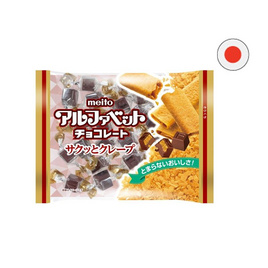 เมโตะ ขนมหวานรสช็อกโกแลตอัลฟาเบทช็อกโกเครป 110 กรัม - Meito