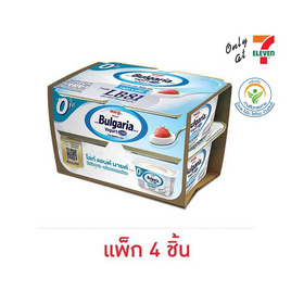 เมจิโยเกิร์ตบัลแกเรีย 110 กรัม สูตรไขมัน 0% แพ็ก 4 - Meiji, อาหารสด ผัก ผลไม้และเบเกอรี่