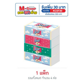 สก๊อตต์ ซอฟบ๊อกซ์ 110 แผ่น (1 แพ็ก 4 ห่อ) - Scott, ผลิตภัณฑ์กระดาษ