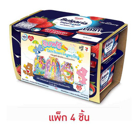 โยเกิร์ตเมจิบัลแกเรีย 110 กรัม แยมสตรอฯ แพ็ก 4 แถมถุงหูรูด Care Bears  (คละสี/ลาย) - Meiji, 7Online