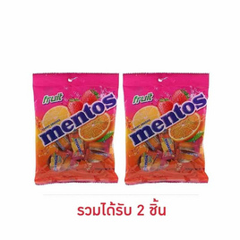 เมนทอส ลูกอมรสผลไม้ รุ่นถุง 118.8 กรัม (44 เม็ด/ถุง) - เมนทอส, ช็อกโกแลต ลูกอม หมากฝรั่ง