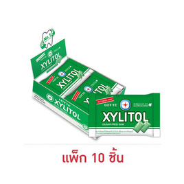 ลอตเต้ ไซลิทอล หมากฝรั่งกลิ่นไลม์มินต์ 11.6 กรัม (แพ็ก 10 ชิ้น) - ลอตเต้, หมากฝรั่ง