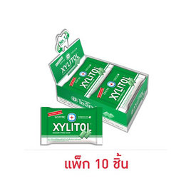 ลอตเต้ ไซลิทอล หมากฝรั่งกลิ่นไลม์มินต์ 11.6 กรัม (แพ็ก 10 ชิ้น) - ลอตเต้, XYLITOL