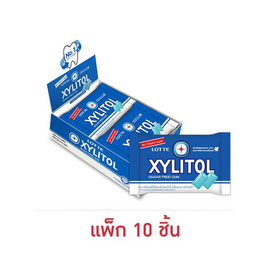 ลอตเต้ ไซลิทอล หมากฝรั่งกลิ่นเฟรชมินต์ 11.6 กรัม (แพ็ก 10 ชิ้น) - ลอตเต้, ลูกอม