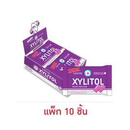 ลอตเต้ ไซลิทอลหมากฝรั่งกลิ่นบลูเบอร์รี่ 11.6 กรัม (แพ็ก 10 ชิ้น) - ลอตเต้, ลอตเต้