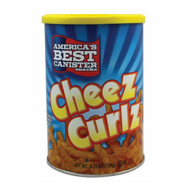 อเมริกาเบสท์ ขนมทอดกรอบชีสเคิร์ล 120 กรัม - Cheez Curlz, ขนมขบเคี้ยว