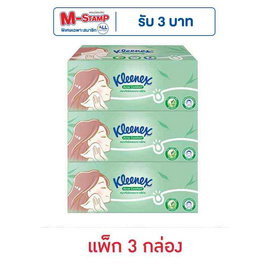 คลีเน็กซ์ กระดาษเช็ดหน้า แอคเน่ แบบกล่อง 120 แผ่น (แพ็ก 3 กล่อง) - Kleenex
