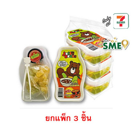 จอลลี่แบร์ เยลลี่กลิ่นมะม่วงน้ำปลาหวาน 120 กรัม (แพ็ก 3 ชิ้น) - จอลลี่แบร์