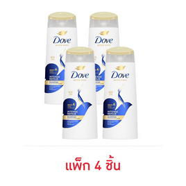 โดฟ แชมพู อินเทนซ์ รีแพร์ (สีน้ำเงิน) 120 มล. (แพ็ก 4 ชิ้น) - Dove, ผลิตภัณฑ์ดูแลเส้นผม