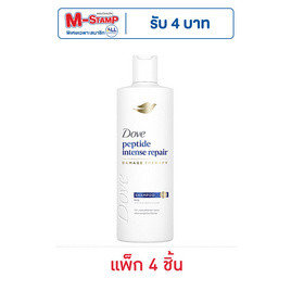 โดฟ แชมพู เพปไทด์ อินเทนซ์ รีแพร์ 120 มล. (แพ็ก 4 ชิ้น) - Dove, ผลิตภัณฑ์ดูแลเส้นผม