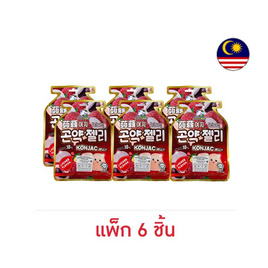 กัปตันดอลฟิน เจลลี่ผสมบุกคอนยัคกลิ่นลิ้นจี่ 120 กรัม (แพ็ก 6 ชิ้น) - กัปตันดอลฟิน