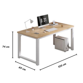 โต๊ะเขียนหนังสือ โต๊ะทำงาน ขนาด 120 x 60 cm. - No Brands, โต๊ะทำงาน