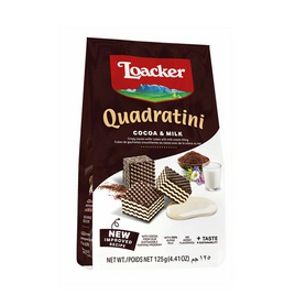 ล็อคเกอร์ เวเฟอร์รสโกโก้แอนด์มิลค์ 125 กรัม - Loacker, Loacker