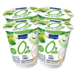 ดัชชี่โยเกิร์ตวุ้นมะพร้าว 125 กรัม แพ็ก 4 ถ้วย - Meiji, นม / ไข่ / โบโลน่า / แฮม