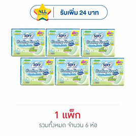 โซฟี แผ่นอนามัยคูลลิ่งเฟรชเนเชอรัลแบบมาตรฐาน (ห่อละ 12 ชิ้น) - Sofy, แผ่นอนามัย