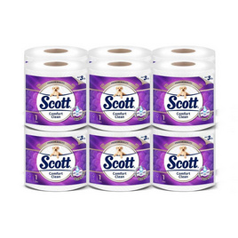 สก๊อตต์ คอมฟอร์ทคลีน แพ็ก 12 ม้วน - Scott, สินค้าใหม่ กระดาษทิชชู่