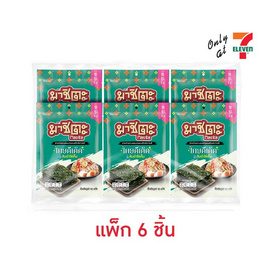 มาชิตะ สาหร่ายอบกรอบ รสส้มตำไข่เค็ม 12 กรัม (แพ็ก 6 ชิ้น) - มาชิตะ, สาหร่าย