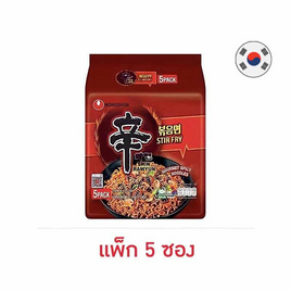 นงชิม ชินราเมียนสเทอร์ไฟร์ รสเผ็ด 131 กรัม (แพ็ก 5 ซอง) - นงชิม, เครื่องปรุงรสและของแห้ง