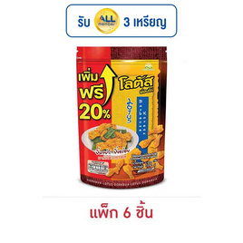 โลตัส ขนมน่องไก่ รสบาร์บีคิวเกาหลีผสมสาหร่าย 132 กรัม (แพ็ก 6 ชิ้น) - โลตัส, ขนมขบเคี้ยว